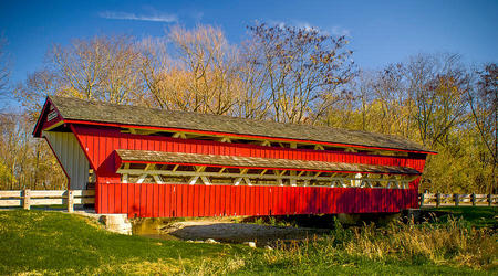 Puente Cubierto de Spain Creek