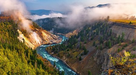 Rio Yellowstone desde Calcite Springs